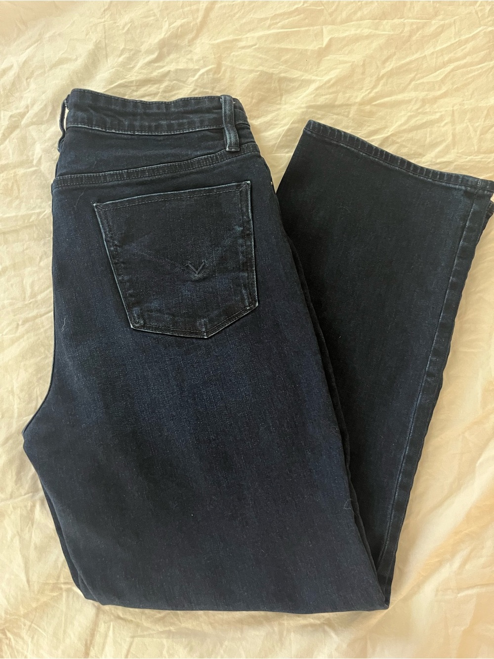 Hudson Jeans Dark Wash Straight-Leg Denim
